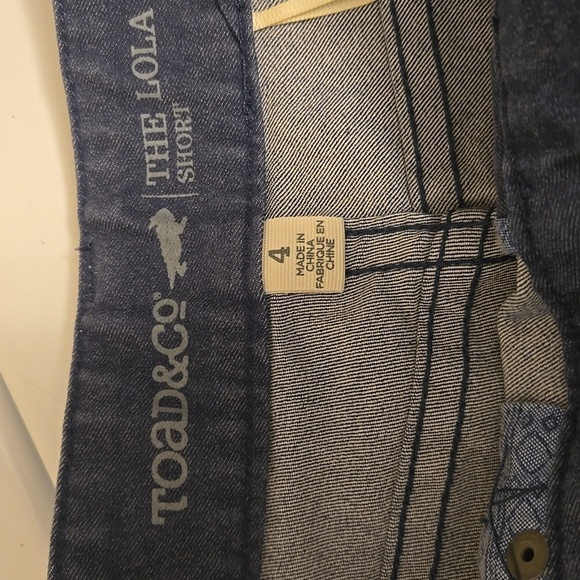 Toad&Co Dark Blue Jean Shorts - Picture 4 of 5